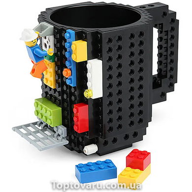 Кружка - конструктор LEGO 350 мл Черная 8663 фото
