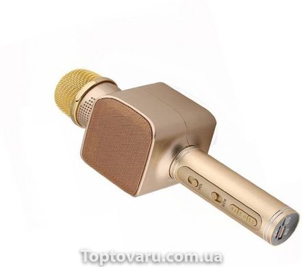 Бездротовий Bluetooth мікрофон для караоке YS-68 Золотий 3711 фото