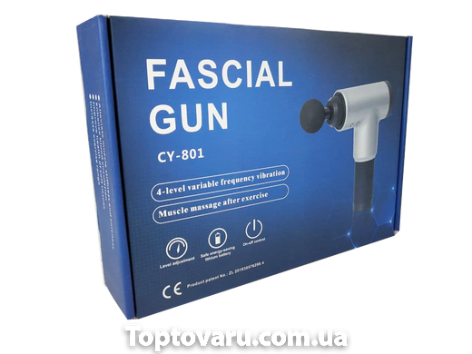 Мышечный массажер Fascial Gun CY-801 Синий 3100 фото