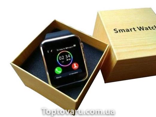 Умные Часы Smart Watch А1 Gold Black 3420 фото