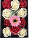 Подарочный набор роз из мыла с Мишкой XY19-79 + Подарок 1643 фото 6