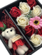 Подарунковий набір троянд з мила з Мишком XY19-79 + Подарунок 1643 фото 4
