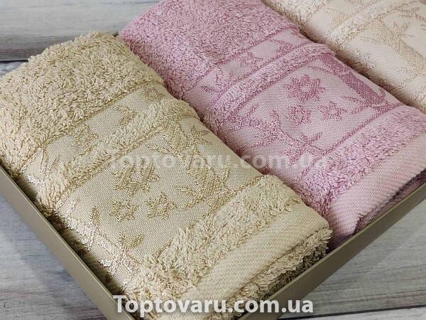 Рушники Pupilla Elite acik gul 30х50см Бамбук набір 3шт 17029 фото