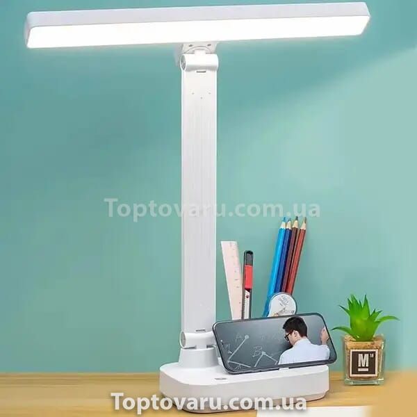 Настольная сенсорная аккумуляторная LED-лампа 1963 48LED, 5W, белая 10385 фото