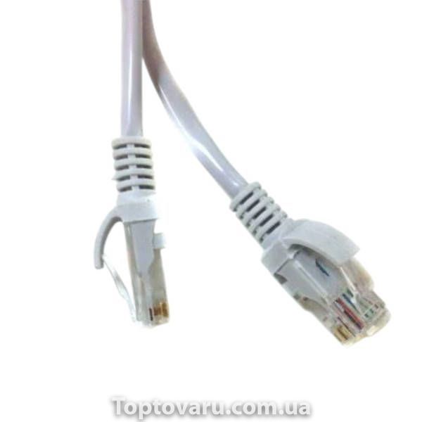 Кабель патчкорд для интернета LAN 10m 13525-9 Белый 36187 фото