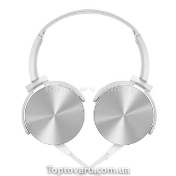 Навушники провідні 3,5 мм mini jack MDR-XB450 Білі 19733 фото