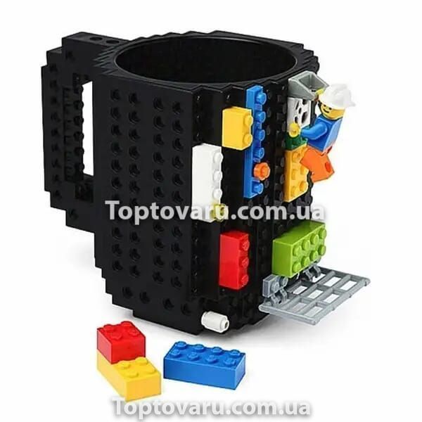 Кружка - конструктор LEGO 350 мл Черная 8663 фото