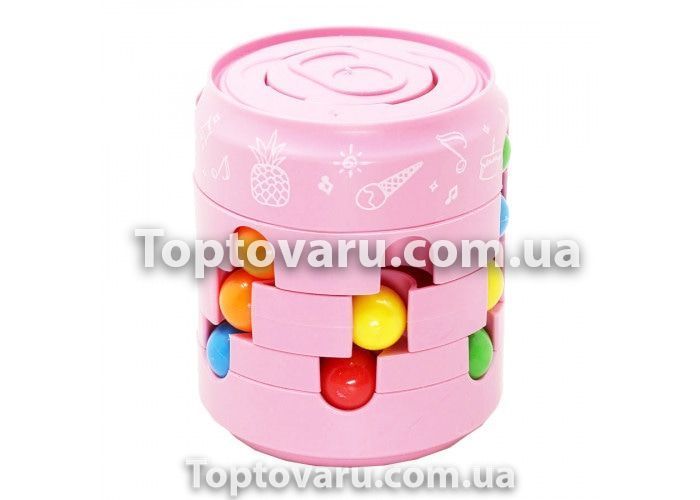 Головоломка антистрес Fidget Cans Cube Рожевий 6868 фото