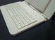 Чехол для планшета универсальный с клавиатурой с диагональю 7" Белый mini usb 10406 фото 3