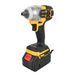 Гайковерт акумуляторний ударний Alfarid з 2 акумуляторами 48V 6Ач та набором інструментів у валізі Жовтий 7951 фото 4