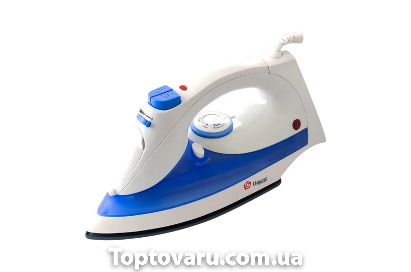 Утюг с керамической подошвой Domotec DT-1128 голубой 3078 фото