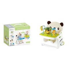 Стільчик для годування + ігровий 2в1 Ведмедик Happycute Baby Зелений 15426 фото