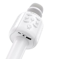 Портативна колонка BOROFONE BF1 Rhyme karaoke microphone White BF1W-00001 фото