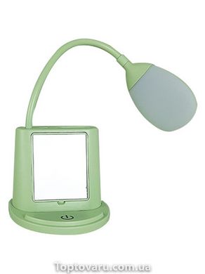Умная настольная светодиодная лампа 3в1 с PowerBank с зеркалом Зеленая 6926 фото