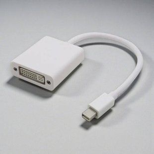 Конвертер mini Display Port на DVI Білий 33107 фото