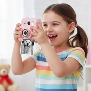 Фотоапарат моментального друку HD Y300H Рожевий 32718 фото
