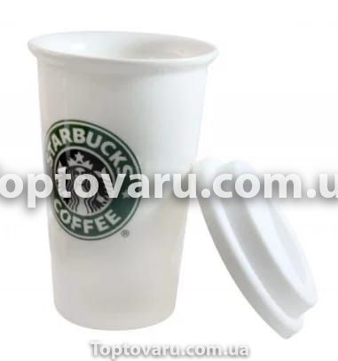 Керамическая термочашка Starbucks Белая 6152 фото