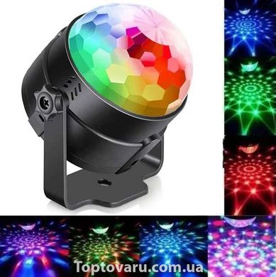 Обертаюча Led лампа-куля Mini Stage Light RD-5010 RGB 2964 фото