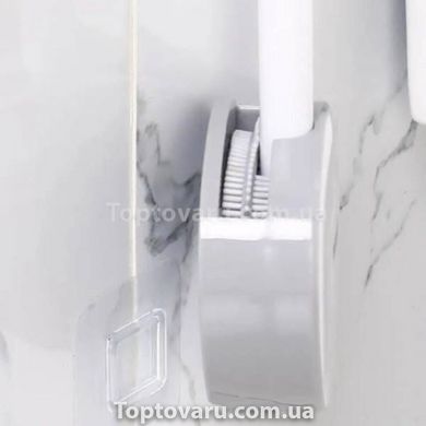 Ершик туалетный с силиконовой щеткой MOP Белый 13583 фото
