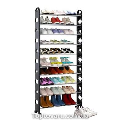 Полиця для взуття органайзер Ties Shoe Rack 10 полиць 2529 фото
