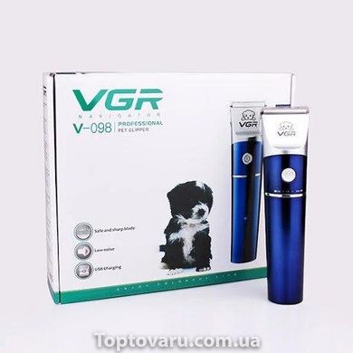 Професійна машинка VGR V-098 для стрижки свійських тварин NEW фото