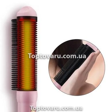 Гребінець випрямляч для волосся Fashion Hairdresser S9 Рожевий 8707 фото