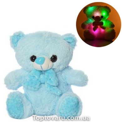 Плюшевый светящийся мишка Тедди 30 см Голубой 7892 фото