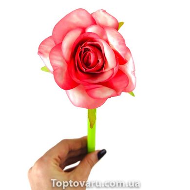 Набір гелевих ручок квітка 16 шт Рожеві, білі, жовті троянди 3596 фото