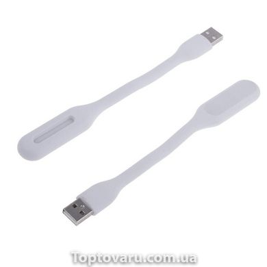 Портативний гнучкий LED USB світильник white 288 фото