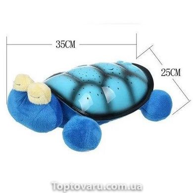 Нічник - проектор черепаха з очима Snail Twilight Синя NEW фото