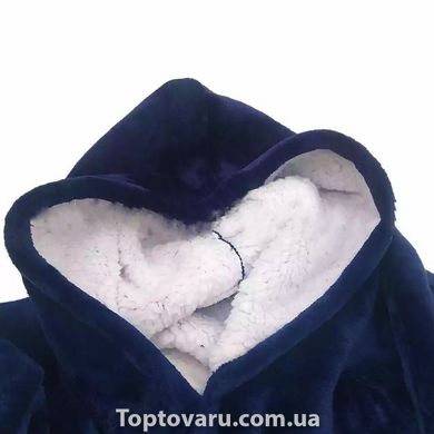 Толстовка-плед с капюшоном Huggle Hoodie синий 1120 фото