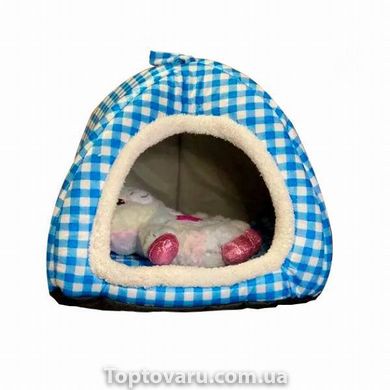 Мягкий домик Pet Hut для собак и кошек Синий 10440 фото