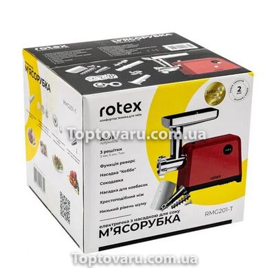 Мясорубка электрическая ROTEX RMG201-T 2000 Вт Красная 8032 фото