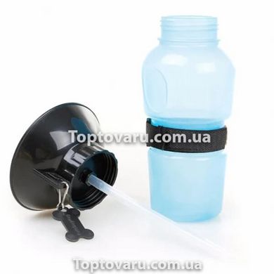 Бутылка питьевой воды для животных Синяя 1015 фото