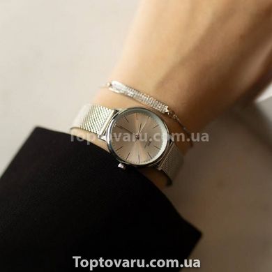 Жіночий подарунковий набір (годинник, браслет, ланцюжок з кулоном) Baosaili BOX IBSO Silver 14823 фото