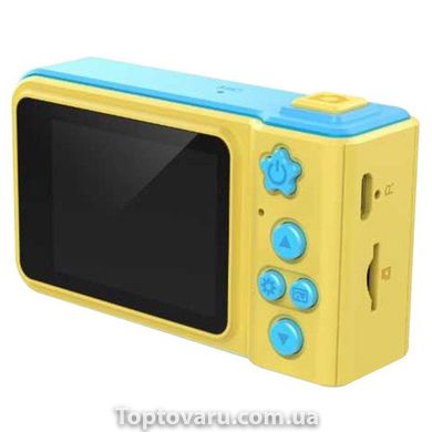 Дитячий цифровий фотоапарат Smart Kids Camera V7 (жовто-блакитний) 1634 фото