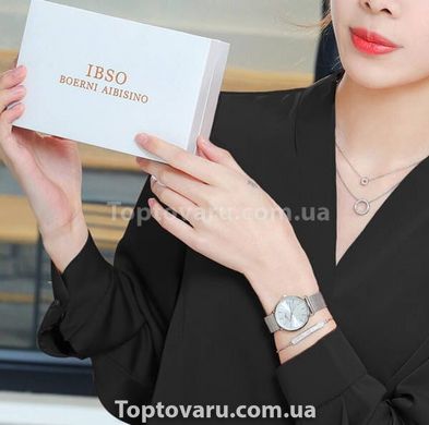 Женский подарочный набор (часы, браслет, цепочка с кулоном) Baosaili BOX IBSO Silver 14823 фото
