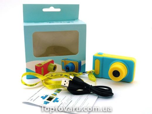 Дитячий цифровий фотоапарат Smart Kids Camera V7 (жовто-блакитний) 1634 фото