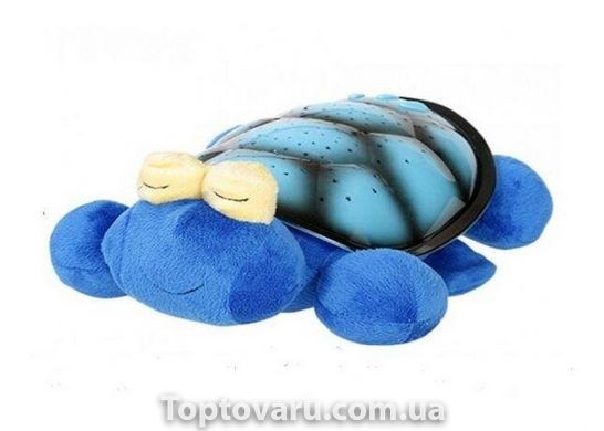 Нічник - проектор черепаха з очима Snail Twilight Синя NEW фото
