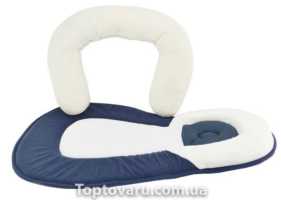 Подушка для новорожденных Baby Sleep Positioner Синяя 2382 фото