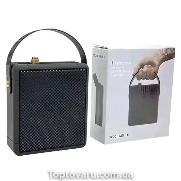 Bluetooth колонка портативна STOCKWELL W2 BT Чорна 37383 фото