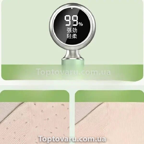 Машинка для удаления катышков аккумуляторная с дисплеем Shower head Салатовая 25941 фото