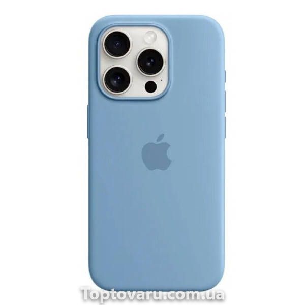 Чохол для смартфона Silicone Full Case AAA MagSafe IC для iPhone 15 Pro Blue 18857 фото