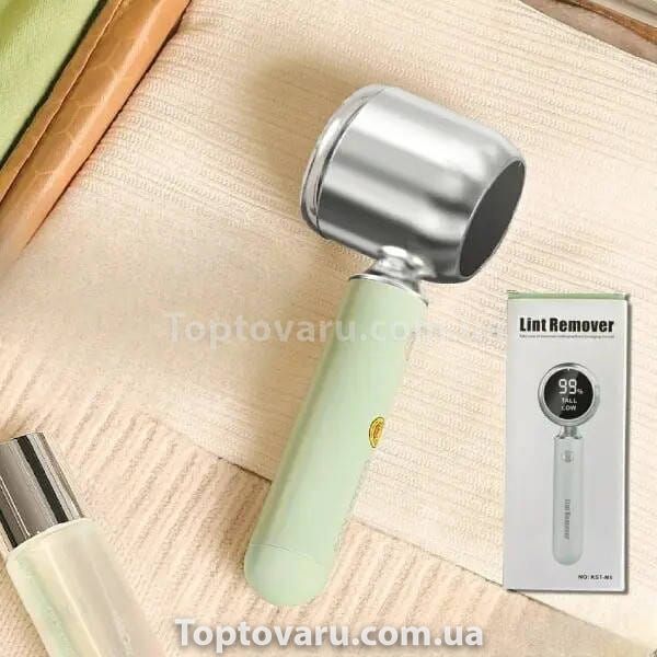 Машинка для удаления катышков аккумуляторная с дисплеем Shower head Салатовая 25941 фото