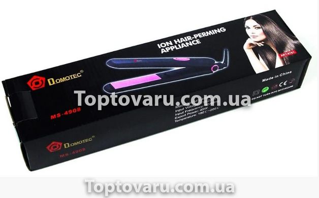Утюжок для выпрямления волос Domotec MS-4908 черный 5865 фото