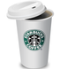 Керамическая термочашка Starbucks Белая 6152 фото 1