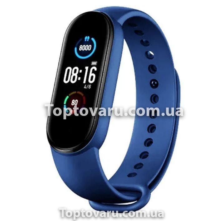 Фітнес браслет M5 Band Smart Watch Bluetooth Синій 3797 фото