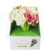 Набір гелевих ручок квітка 16 шт Рожеві, білі, жовті троянди 3596 фото 5