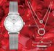 Жіночий подарунковий набір (годинник, браслет, ланцюжок з кулоном) Baosaili BOX IBSO Silver 14823 фото 7