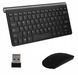 Безпровідний комплект клавіатура і мишка (Ultra-thin) Чорна 6871 фото 1